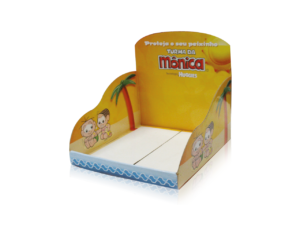 Display-de-papelão-de-balcão-Huggies-Turma-da-Mônica